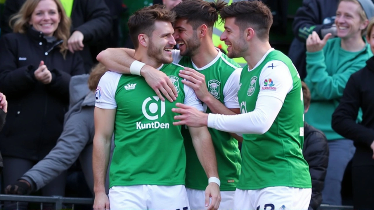 Hibernian Triumphs Over Celtic in a Dramatic Match: Campbell's Double Delight